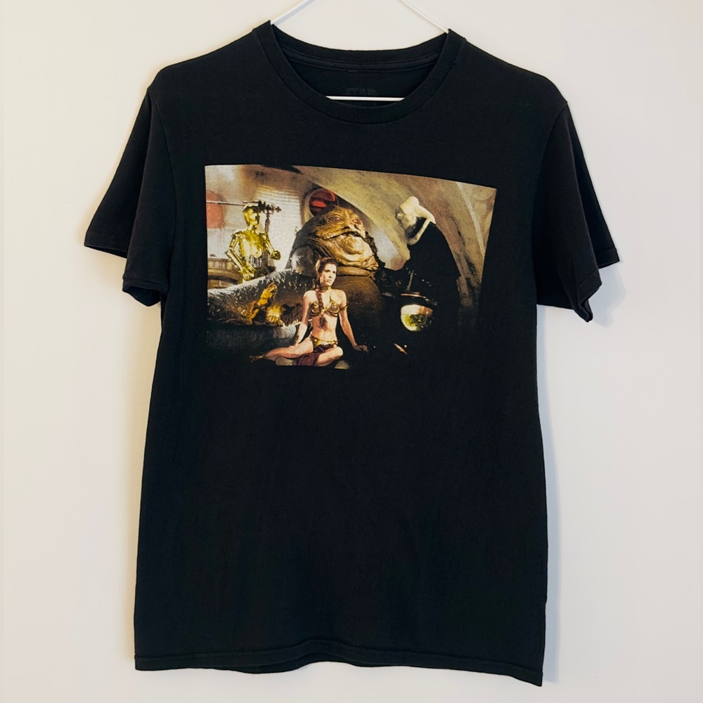 RARE Starwars Princess Leia Jabba's Slave T-Shirt Return of the Jedi Men's Small